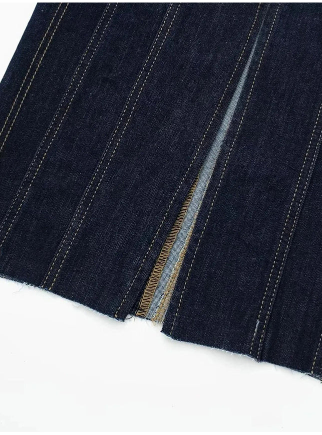 Maeve Denim Midi Dress - Fashion Pov