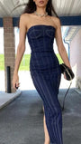 Maeve Denim Midi Dress - Fashion Pov