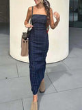 Maeve Denim Midi Dress - Fashion Pov