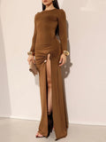 Malia Long Sleeve Maxi Dress - Fashion Pov