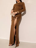 Malia Long Sleeve Maxi Dress - Fashion Pov