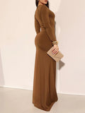 Malia Long Sleeve Maxi Dress - Fashion Pov