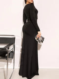 Malia Long Sleeve Maxi Dress - Fashion Pov