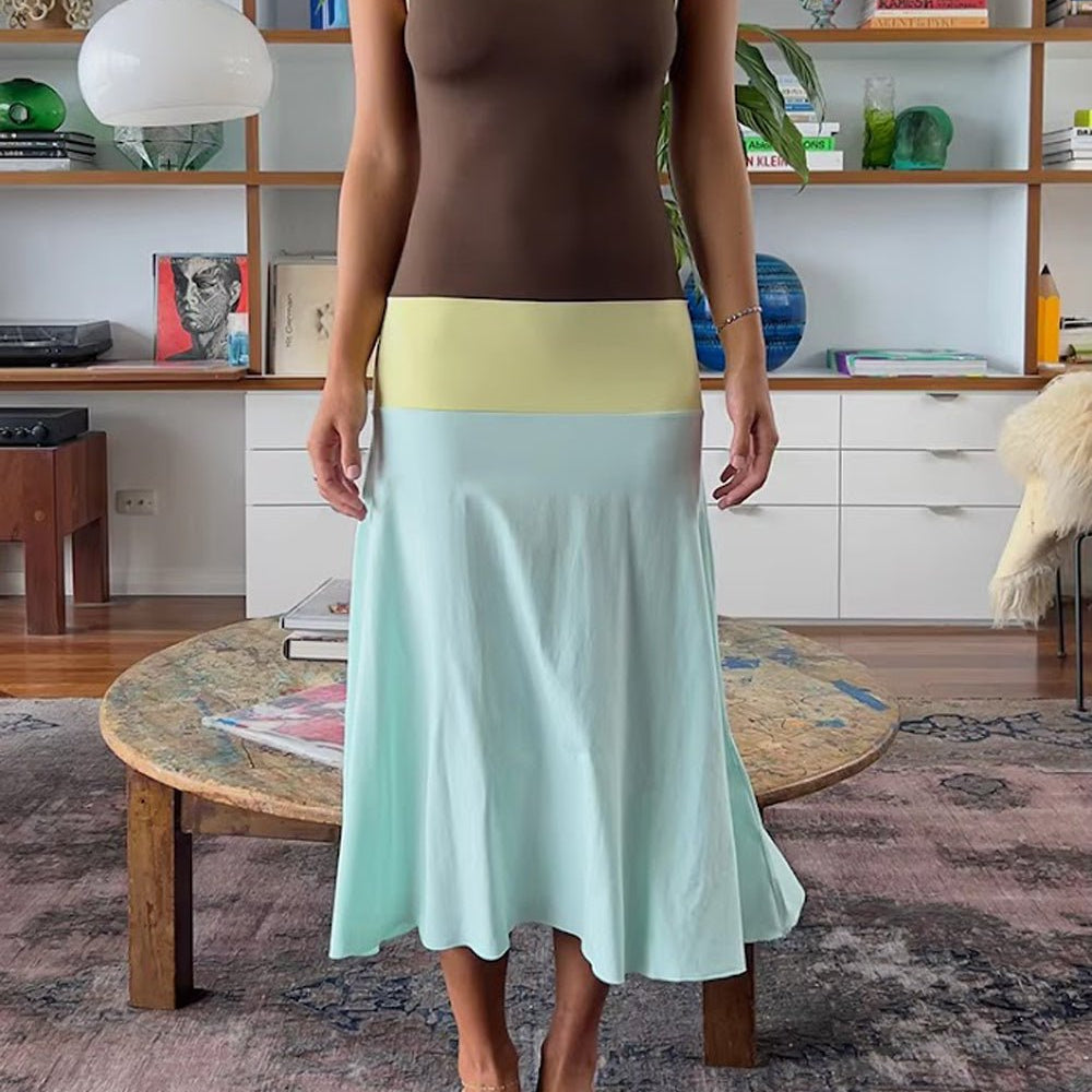 Maren Colorblock Skirt Set - Fashion Pov