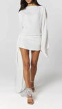 Margot Draped Open Back Mini Dress - Fashion Pov