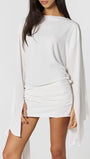 Margot Draped Open Back Mini Dress - Fashion Pov