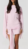 Margot Draped Open Back Mini Dress - Fashion Pov
