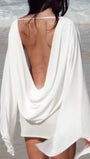 Margot Draped Open Back Mini Dress - Fashion Pov