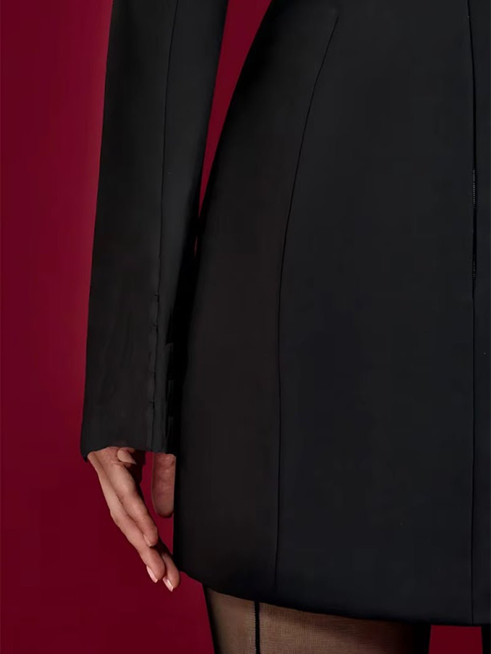 Margot High Collar Blazer Mini Dress - Fashion Pov