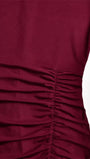 Margot Ruched Turtleneck Midi Dress - Fashion Pov