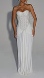 Marina Sparkle Draped Evening Gown - Fashion Pov