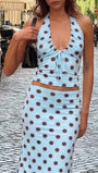 Marisol Polka Dot Skirt Set - Fashion Pov