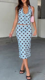 Marisol Polka Dot Skirt Set - Fashion Pov