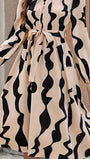 Mary Long Sleeve Midi Dress - Fashion Pov