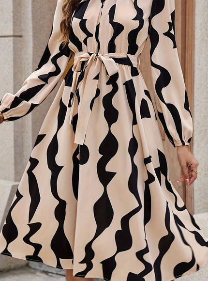 Mary Long Sleeve Midi Dress - Fashion Pov
