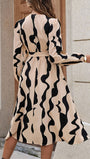 Mary Long Sleeve Midi Dress - Fashion Pov