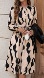 Mary Long Sleeve Midi Dress - Fashion Pov