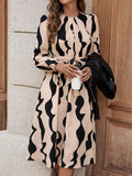 Mary Long Sleeve Midi Dress - Fashion Pov