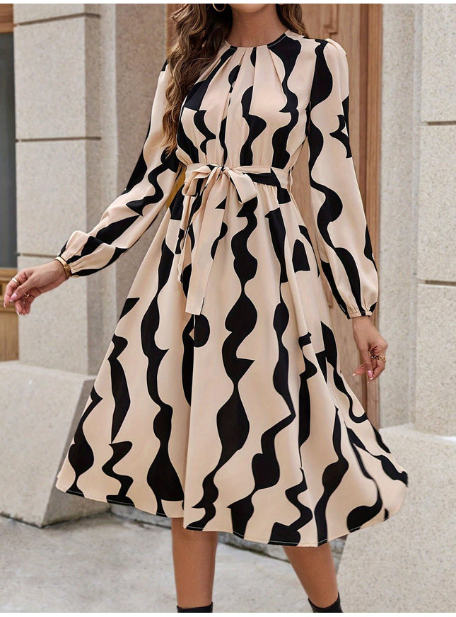Mary Long Sleeve Midi Dress - Fashion Pov