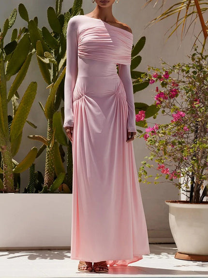 Mckenna Long Sleeve Maxi Dress - Fashion Pov