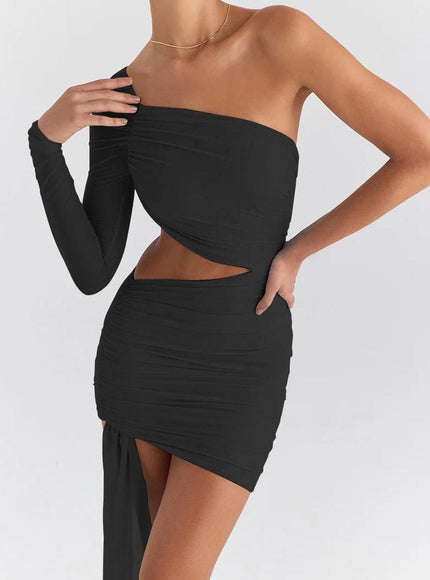 Melanie Hollow Out Backless Mini Dress - Fashion Pov
