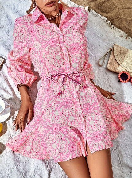 Melanie Long Sleeve Mini Dress - Fashion Pov