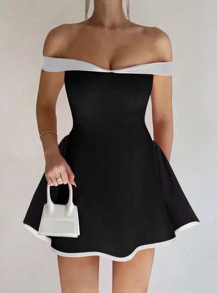 Mia Off Shoulders Mini Dress - Fashion Pov