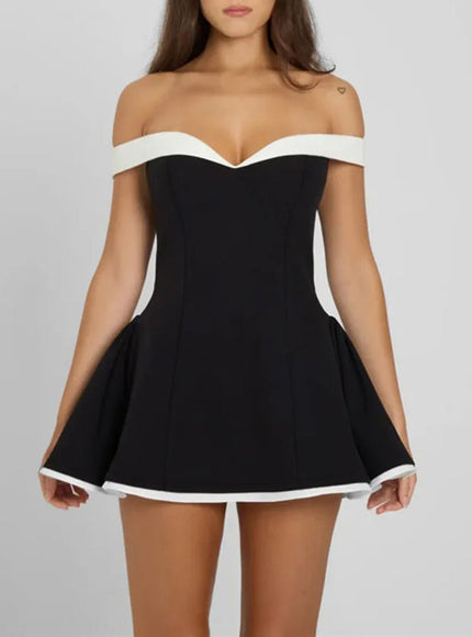 Mia Off Shoulders Mini Dress - Fashion Pov