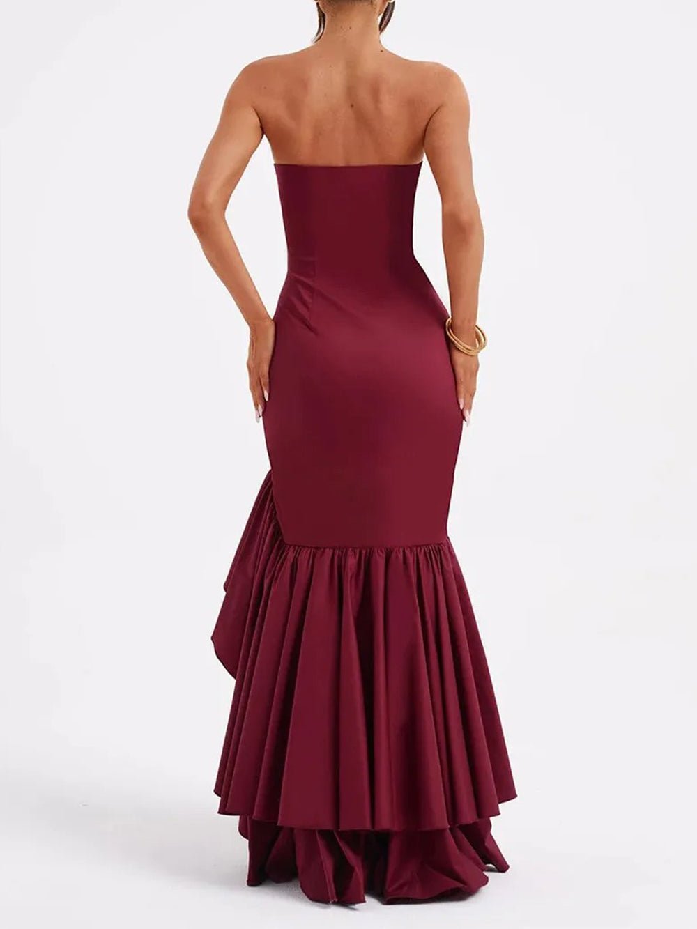 Michelle Off Shoulder Backless Bodycon Maxi Dress – Fashion Pov