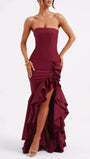 Michelle Off Shoulder Backless Bodycon Maxi Dress - Fashion Pov