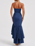 Michelle Off Shoulder Backless Bodycon Maxi Dress - Fashion Pov