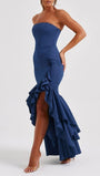 Michelle Off Shoulder Backless Bodycon Maxi Dress - Fashion Pov