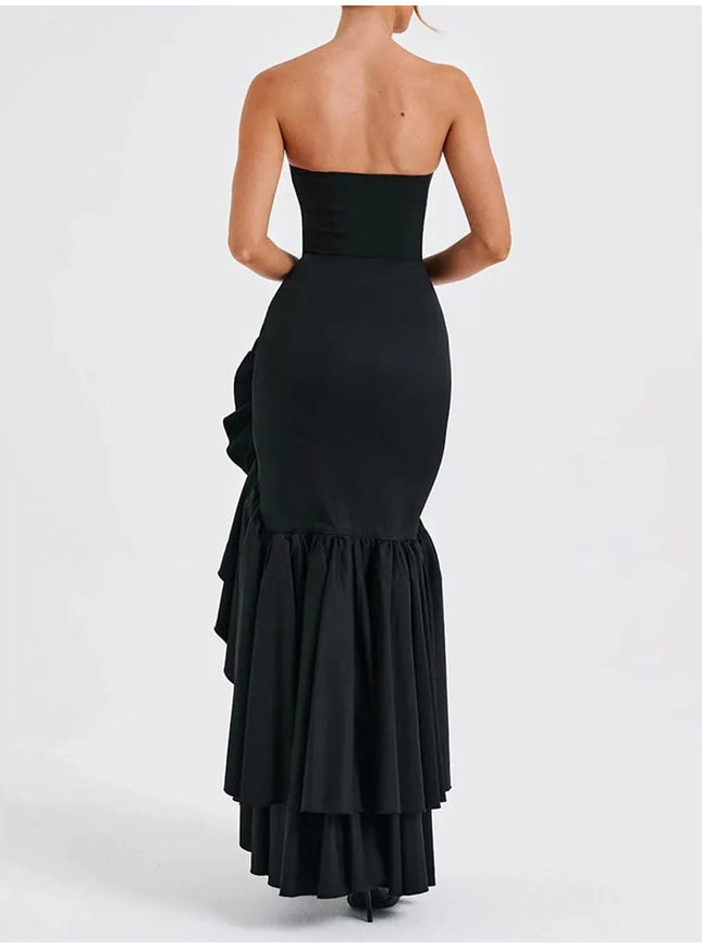 Michelle Off Shoulder Backless Bodycon Maxi Dress - Fashion Pov