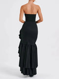 Michelle Off Shoulder Backless Bodycon Maxi Dress - Fashion Pov