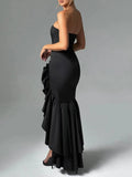 Michelle Off Shoulder Backless Bodycon Maxi Dress - Fashion Pov