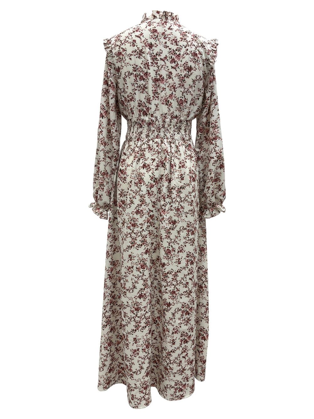 Millie Floral Long Sleeve Midi Dress - Fashion Pov