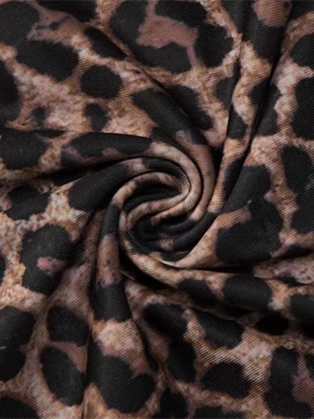 Mireille Leopard Lace Trim Mini Dress - Fashion Pov