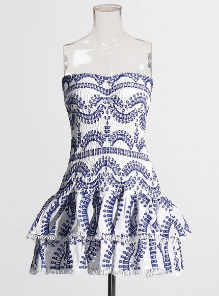 Molly Hollow Out Strapless Mini Dress - Fashion Pov