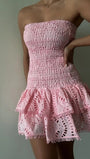 Molly Hollow Out Strapless Mini Dress - Fashion Pov