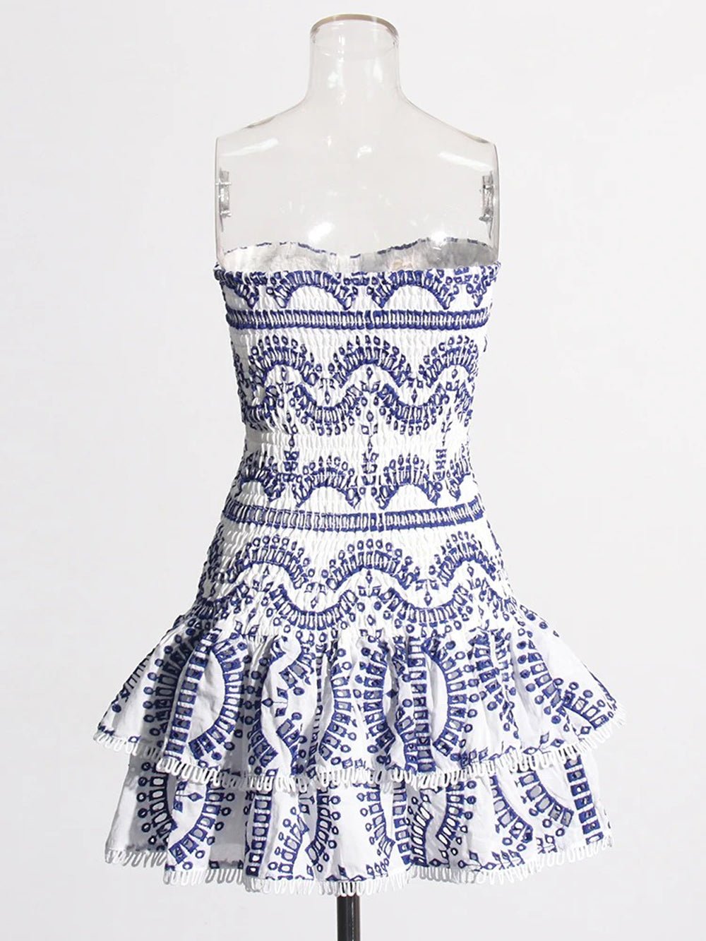 Molly Hollow Out Strapless Mini Dress - Fashion Pov