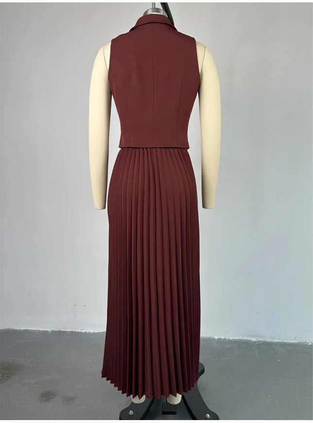 Monique Sleeveless Top & Skirt Set - Fashion Pov