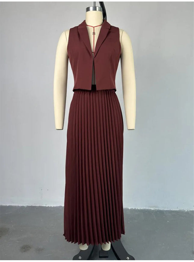Monique Sleeveless Top & Skirt Set - Fashion Pov