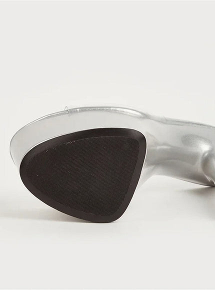 Myla Slipper Thin High Heel - Fashion Pov
