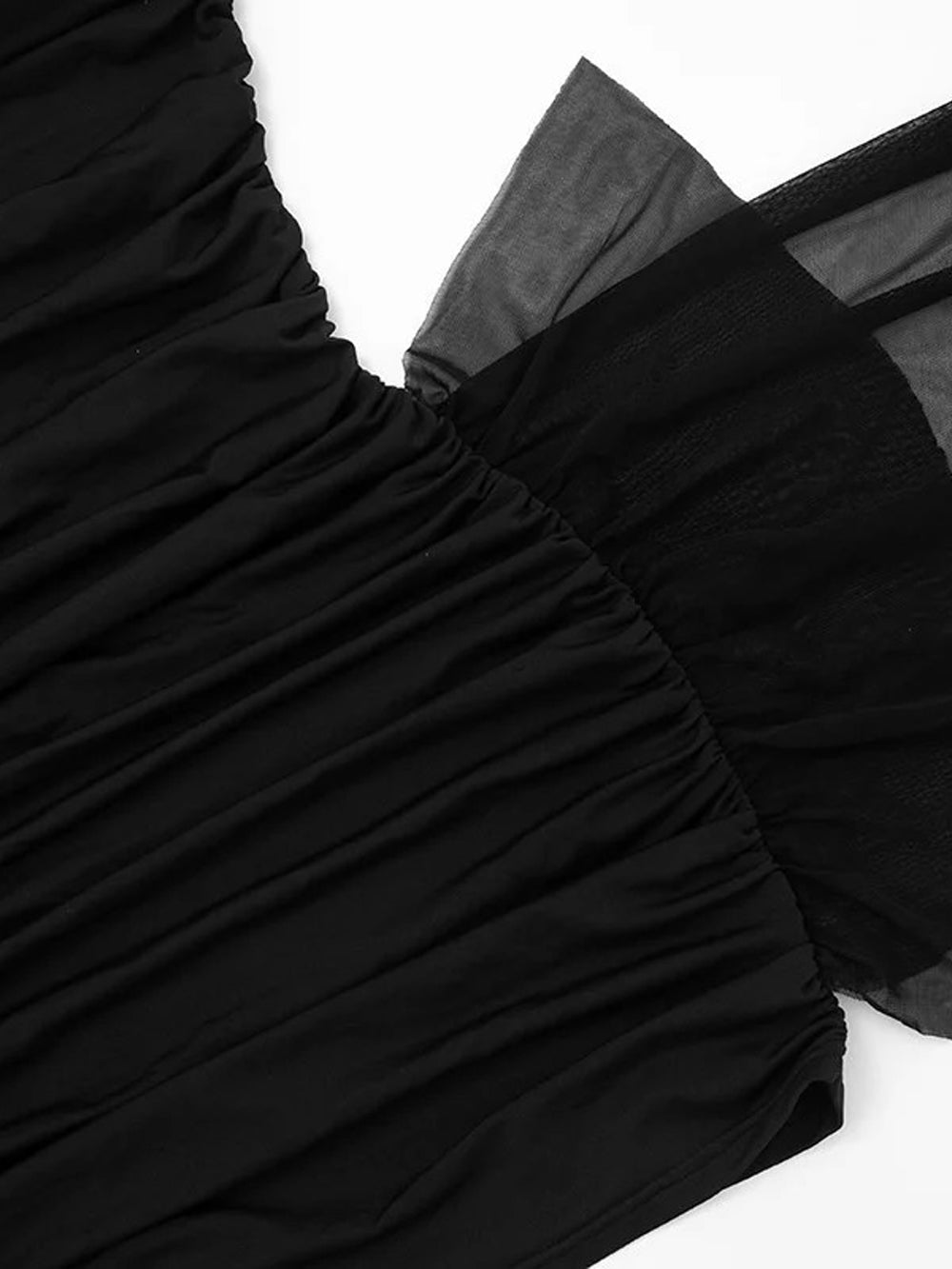 Nadia Draped Off - Shoulder Mini Dress - Fashion Pov
