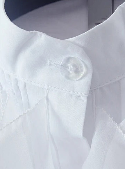 Natalie Ruffles Bodysuit Shirt - Fashion Pov