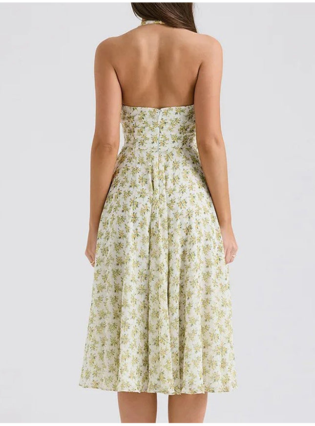 Natasha Backless Midi Dress - Fashion Pov