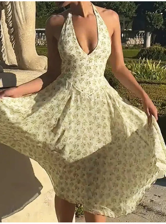 Natasha Backless Midi Dress - Fashion Pov