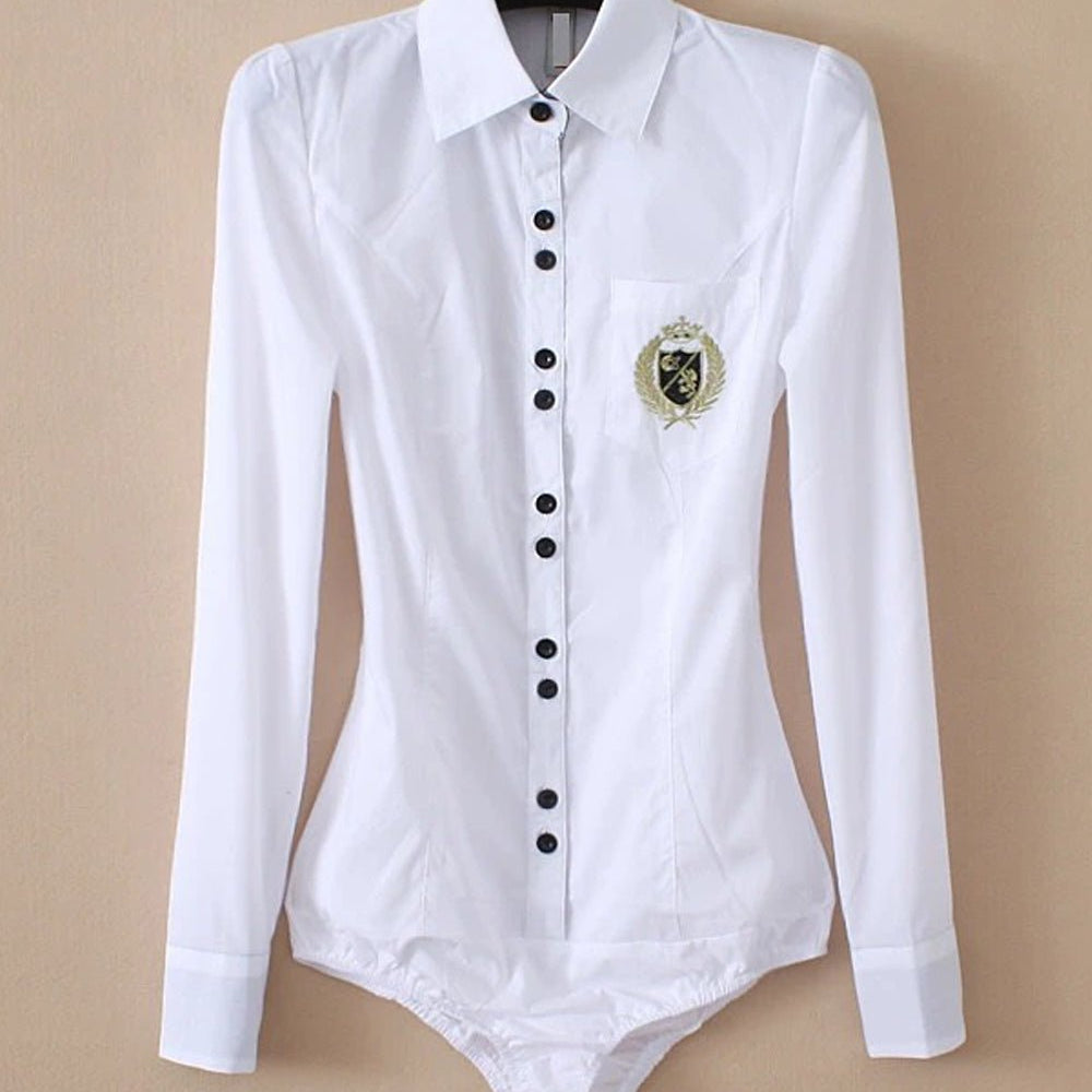 Natasha Bodysuit Long Sleeve Shirt - Fashion Pov