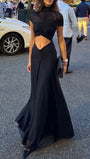 Nina Cutout Short Sleeve Maxi Dress - Fashion Pov