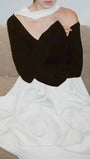 Noelle Contrast Scarf Bodysuit - Fashion Pov